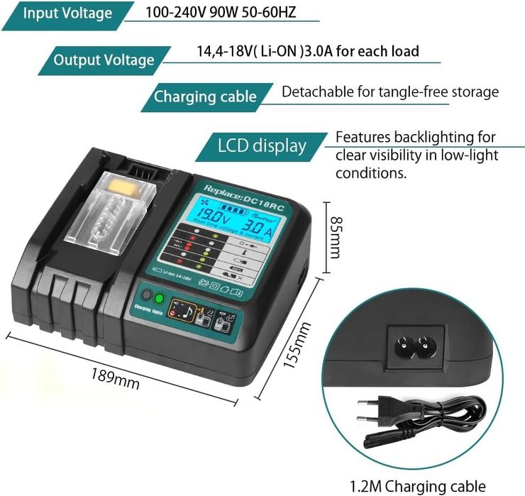Carregadores Makita - Novo e reparação