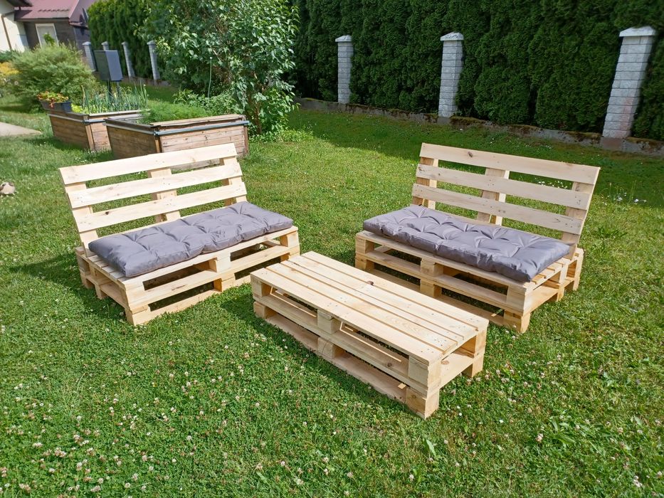 Meble ogrodowe z palet, możliwy dowoz
