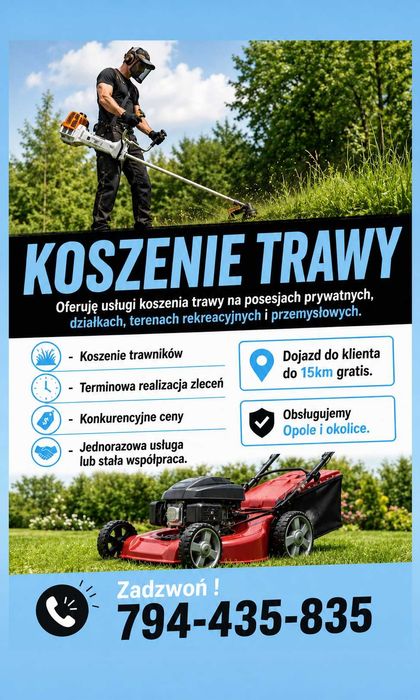 Koszenie trawy / Szybkie terminy