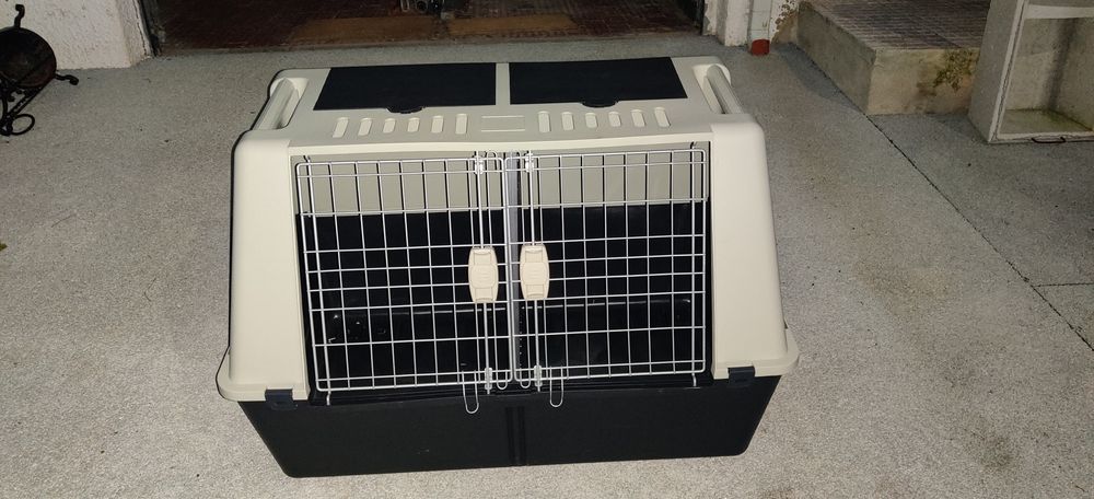 Transportadora dupla para cães/gatos