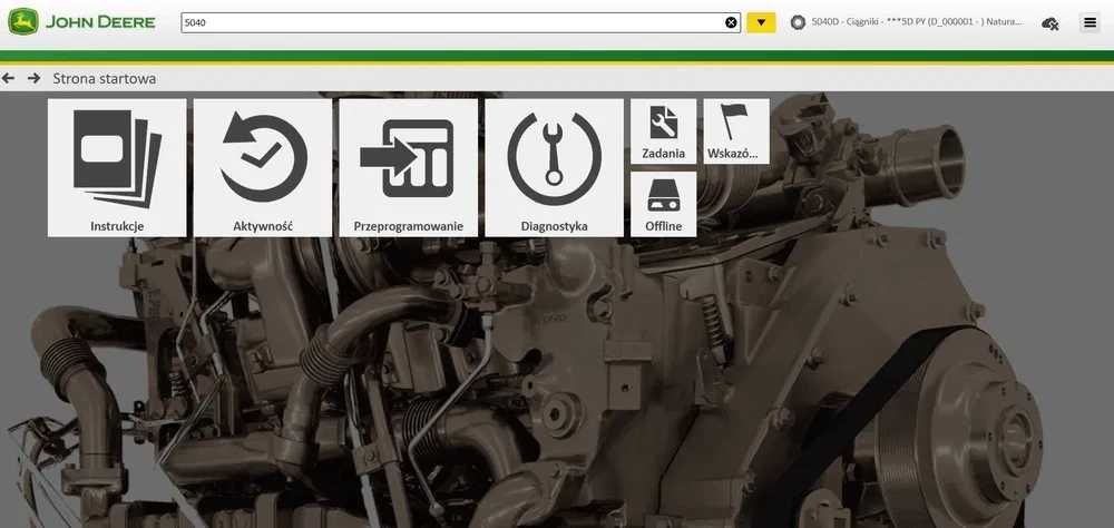 INTERFEJS DIAGNOSTYCZNY John Deere EDL V2 Serwisówka Maszyny Rolnicze i Maszyny Leśne PEŁNY ZESTAW DIAGNOSTYCZNY Kombajny Ciągniki Harvestery