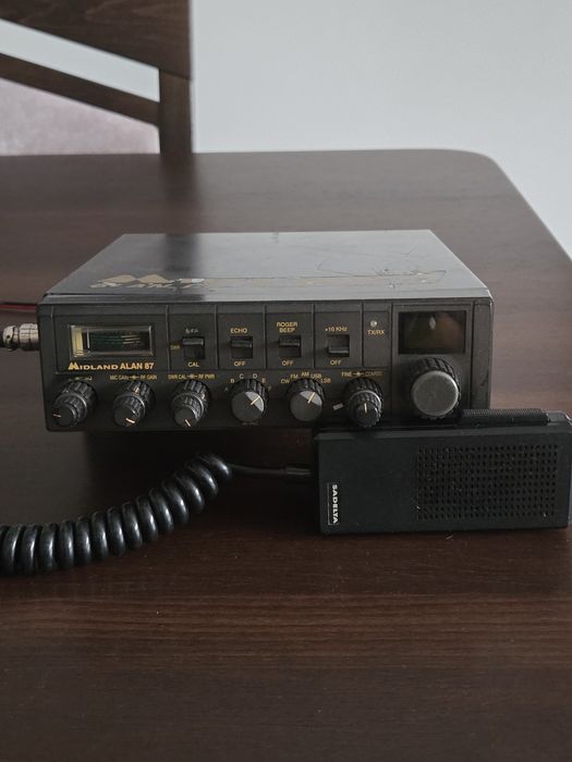 Cb  Midland Alan 87 z mikrofonem sadelta  me3