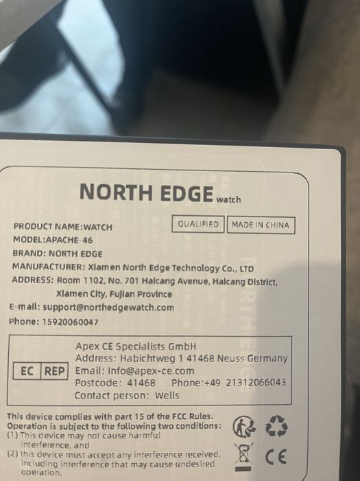 Nortn edge Apache 46 годинник