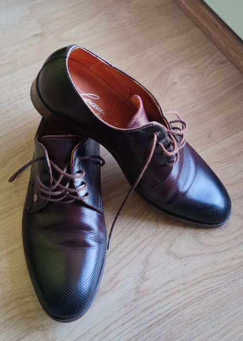 Buty wizytowe LEADER FOR MEN rozm 40 wkładka 27 cm
