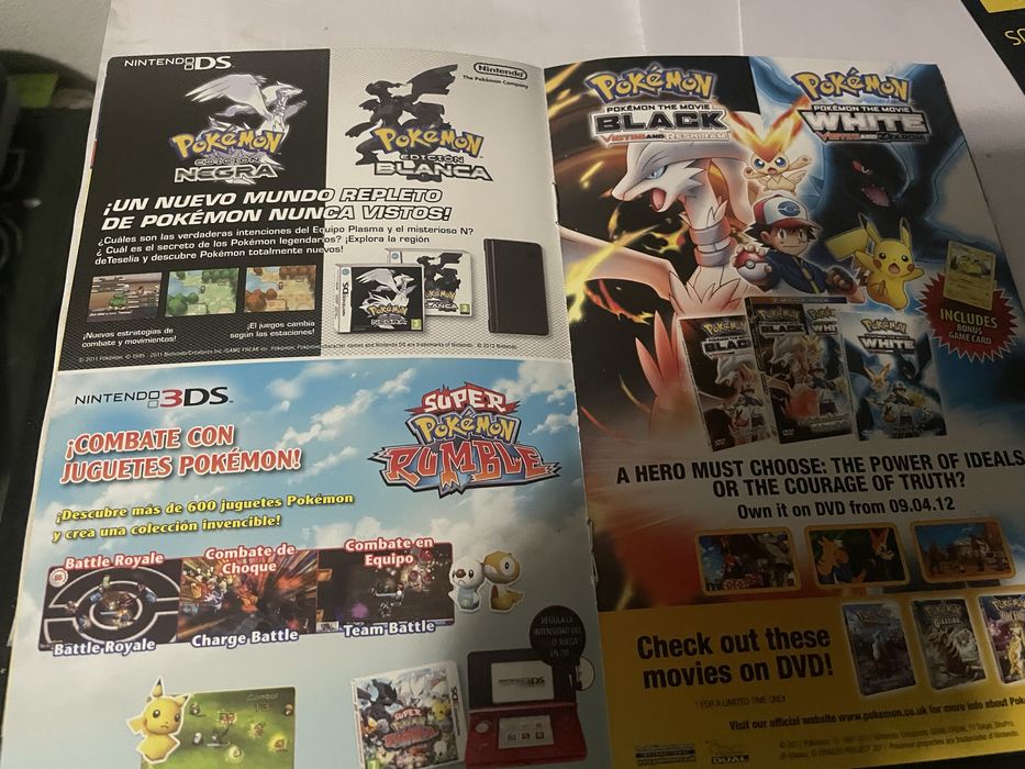 Folheto Pokemon Nintendo Ds/3Ds