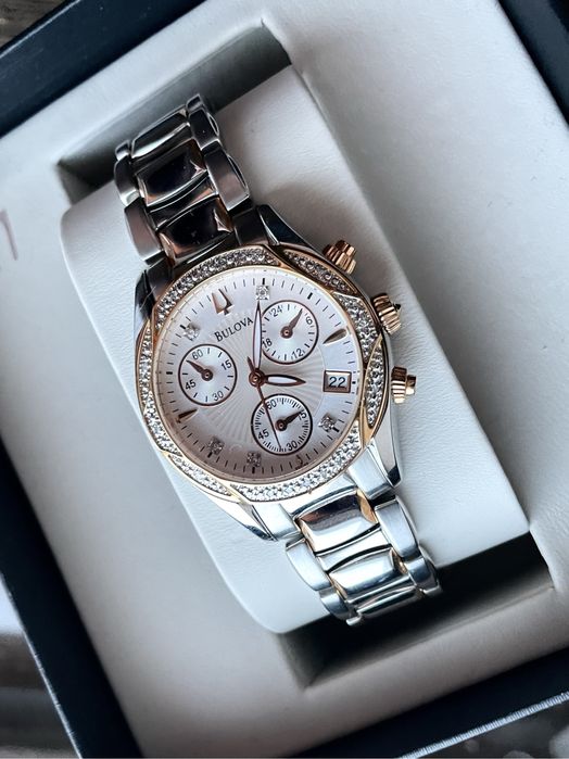 Годинник з 21 діамантами Bulova diamond diamonds часы с бриллмантами