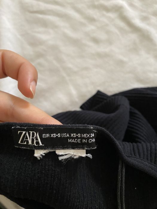 Crop Top Preto Zara