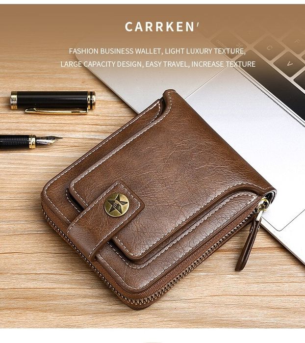 Brązowy męski portfel