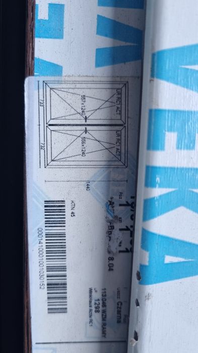 Okno  dwuskrzydłowe veka