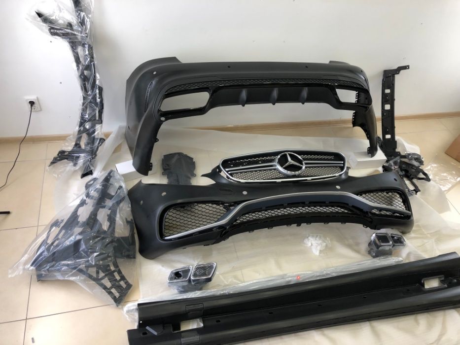 Обвес Mercedes E63 amg e class w212 тюнинг E63 13-16 мерседес решітка