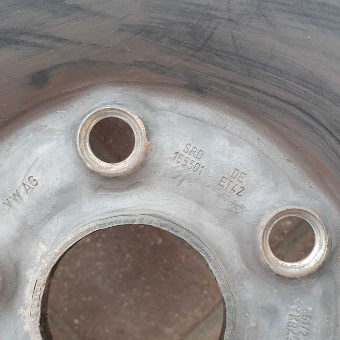 Oryginalne Felgi Stalowe 16" 6,5J ET42 Audi Vw Seat Skoda Super Stan !