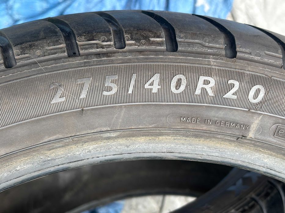 275-40-R20 DUNLOP MAXX пара 2 штуки летней резины GERMANY 2022