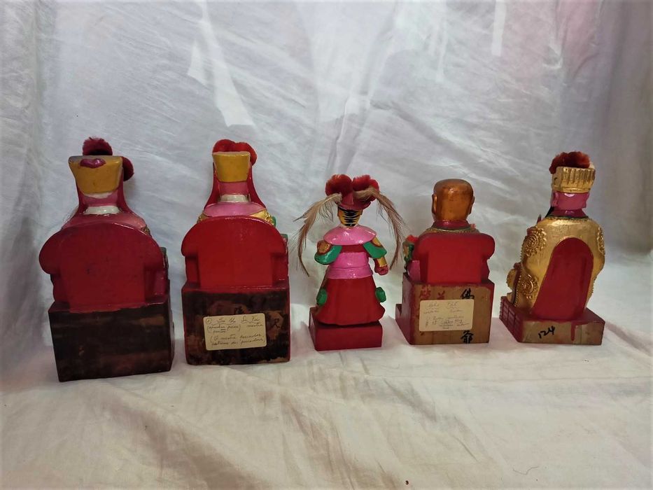 Figuras Orientais Madeira Divindades Religião 4