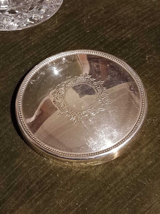 Caixa Cristal Atlantis e Prata Contrastada  925 Topázio 9,5 cm 81 gr