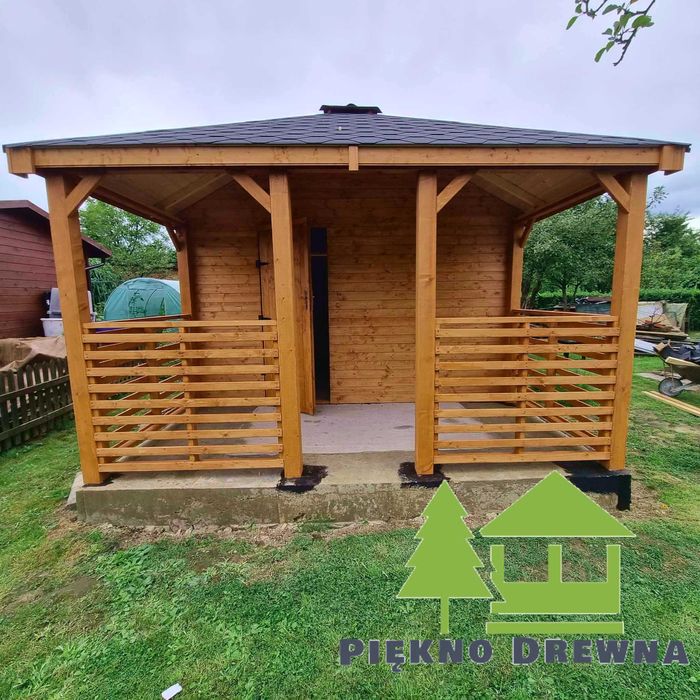 Domek Piotrek 6x4 z tarasem 2x4 Zapraszam