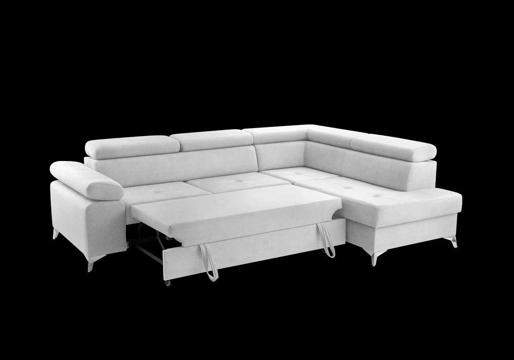 Nowoczesny narożnik Madryt ruchome zagłówki -5 kolorów