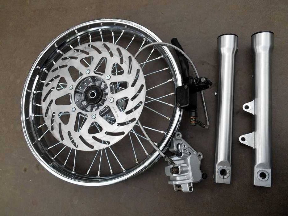 ДИСКОВЫЙ ТОРМОЗ передней вилки [комплект] ЯВА/JAWA 350,638, 640 ЧЕХИЯ