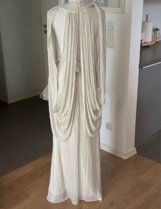 Samantha zdobiona suknia ślubna ASOS rozmiar S _YNJ