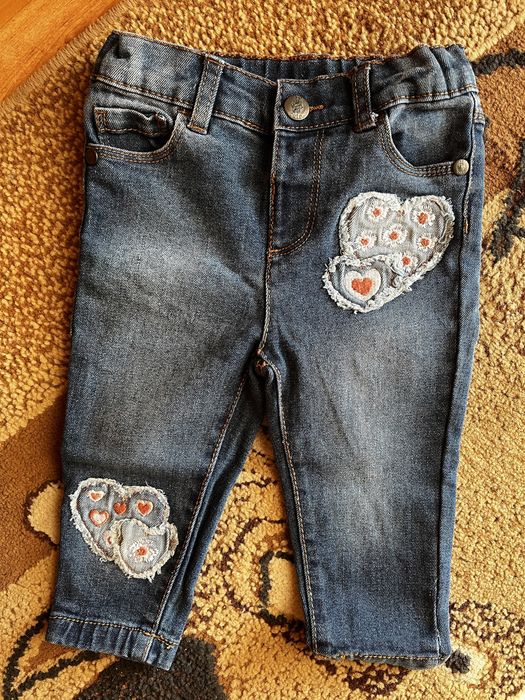 Spodnie jeansy 74 jak nowe