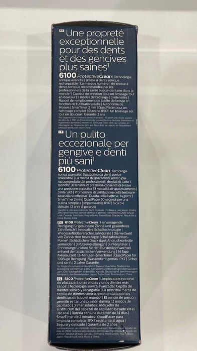 Электрическая зубная щетка PHILIPS Sonicare Protective Clean 6100