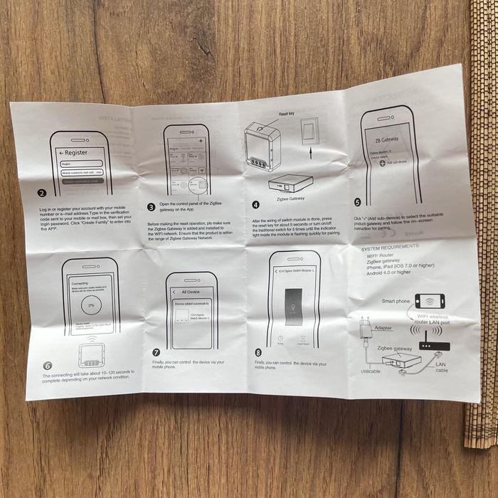 Moes Zigbee Tuya Switch Module - реле в підрозетник