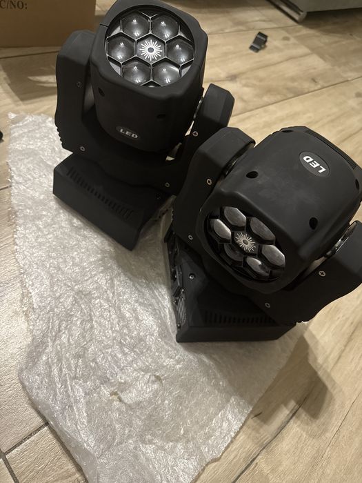 Zestaw 2x Głowica Led Ruchoma Głowa Dj impreza [KO125]
