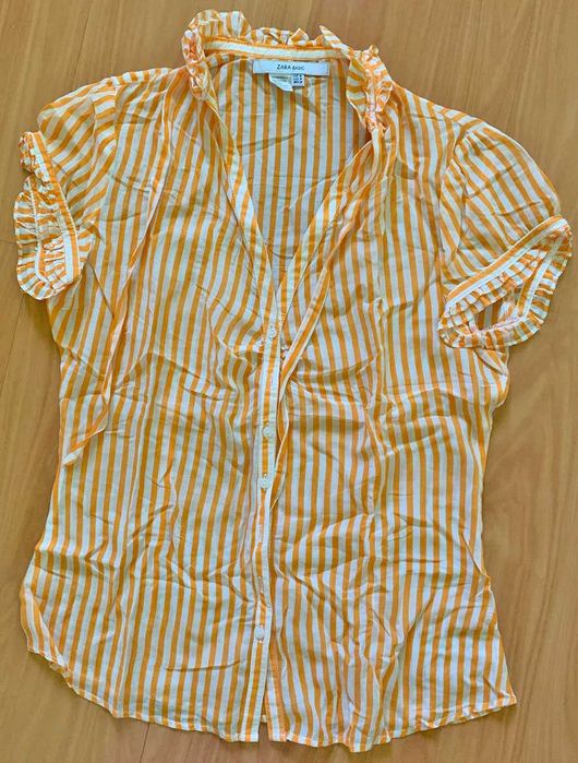 Blusa de Senhora às Riscas, como Nova