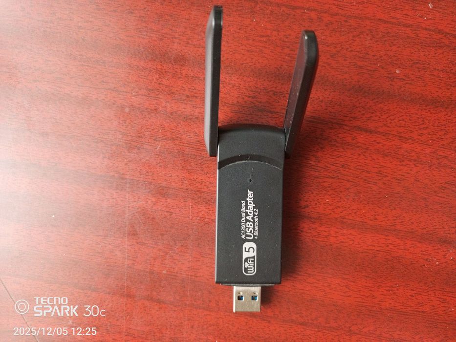 Двухдиапазонный адаптер FENVI USB Wi-Fi 5 + Bluetooth 4.2 2.4/5GHz MU-