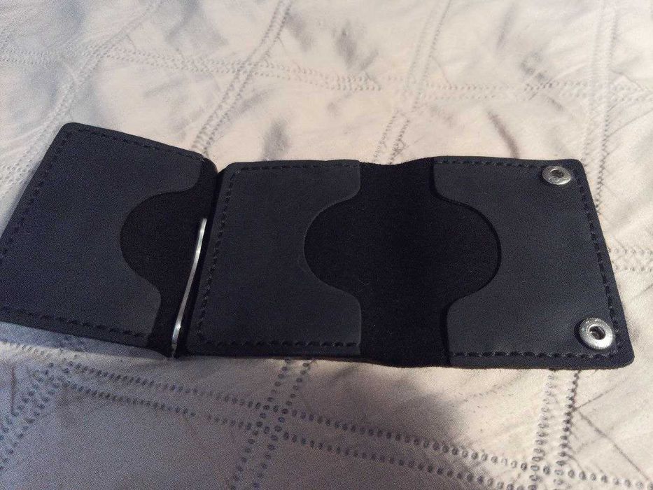 Smart кошелек с зажимом, натуральная кожа, ручная работа