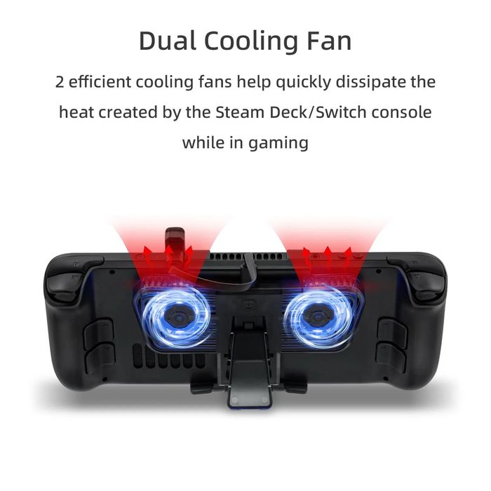 Вентилятор RGB Cooling Fan with Kickstand JYS Steam Deck / Nintendo 1