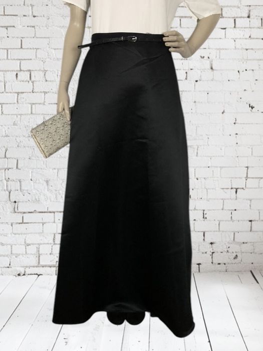 Czarna elegancka długa spódnica maxi na dzien kobiet do pracy XL