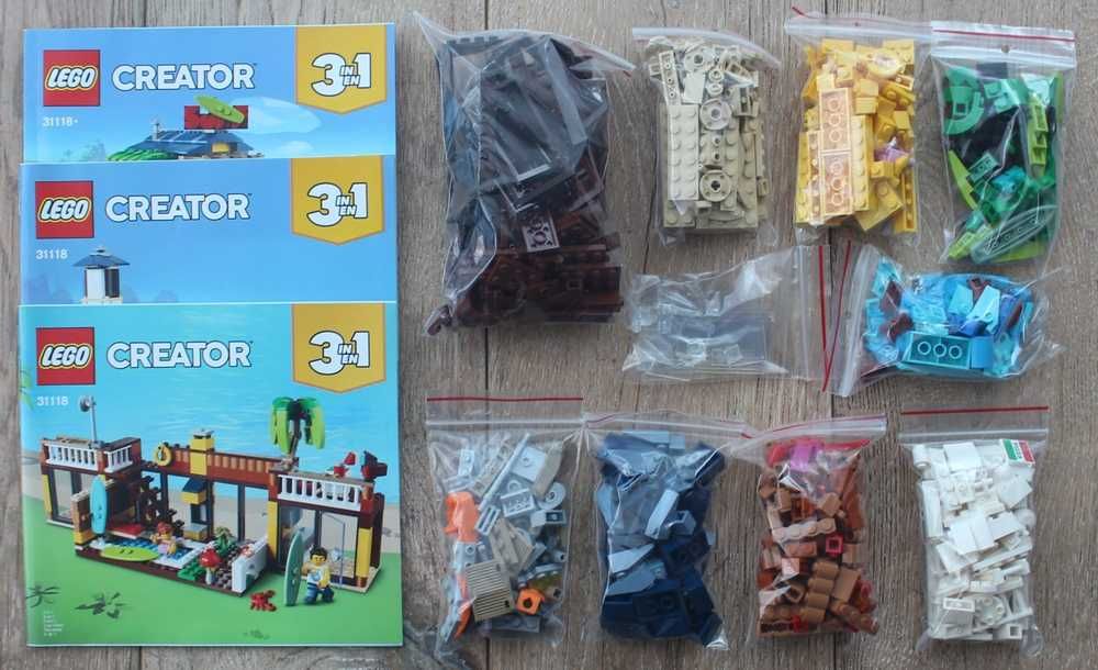 #komplet# Lego 31118 Domek surferów na plaży Creator Trójmiasto
