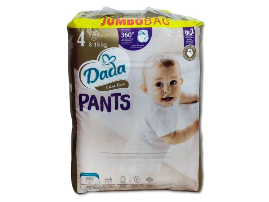 Pieluchomajtki Dada Extra Care 4 - 8-15kg - 78szt.