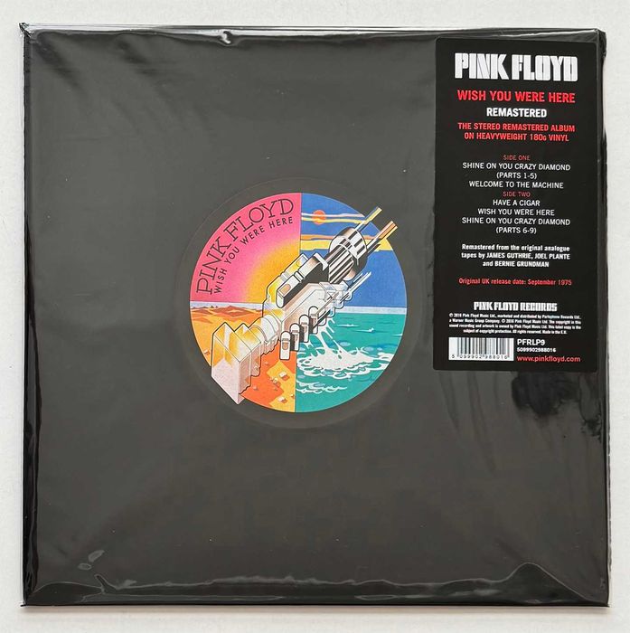 LP Pink Floyd – Wish You Were Here. Remastered. Novo e selado.