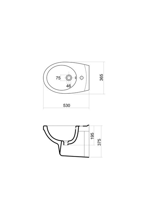 Bidet podwieszany Sella Armatura