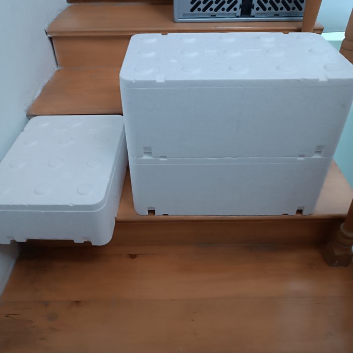 Pudełka ze styropianu