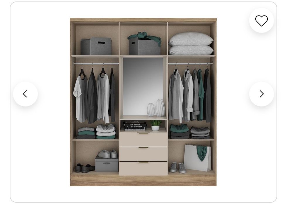 Roupeiro em otimo estado tem que desmonta .