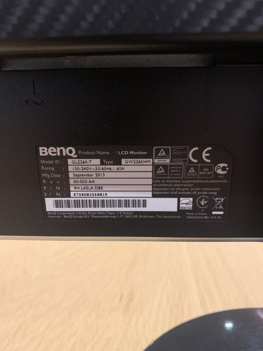 Monitor Benq 22 GL2260-T como novo