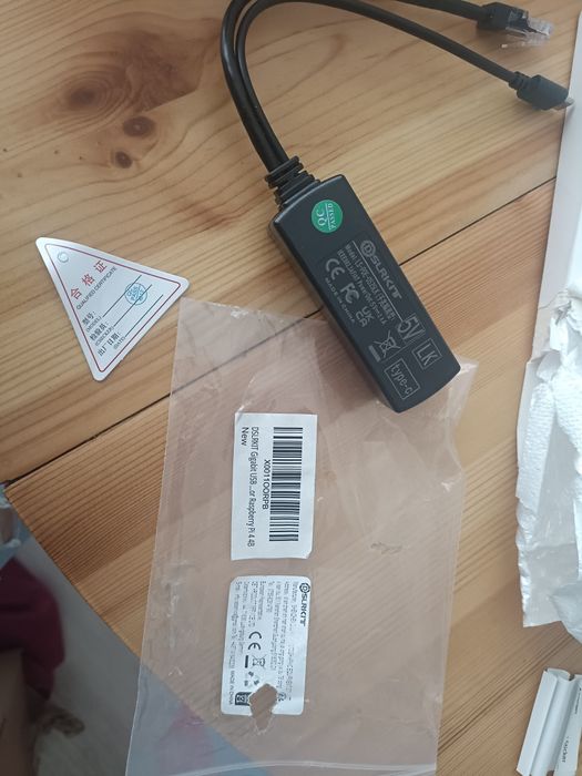 DSLRKIT Gigabit USB typu C aktywny rozdzielacz PoE 48 V do 5 V