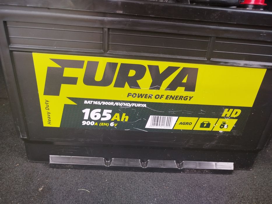 Nowy akumulator rozruchowy FURYA 6V 165Ah 900A P+