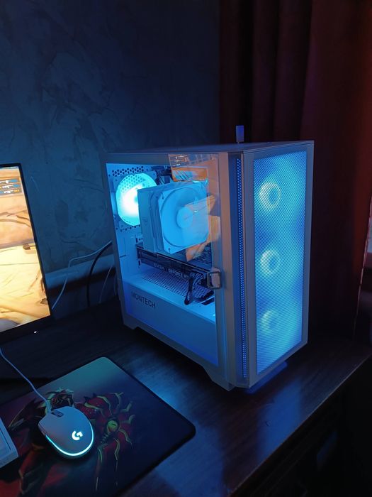 Игровой ПК на Ryzen 5 5600 RTX 3070 и Монитор MSI G2412