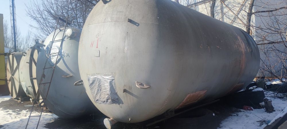 Ємність,бочка,ёмкость эмалированная (зелёная эмаль)20м. куб