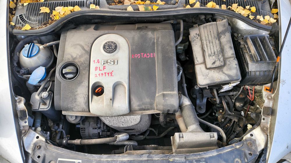 Silnik Skoda Octavia II 1.6 BLF Przeb. 217Tyś. FV Transport/Dostawa