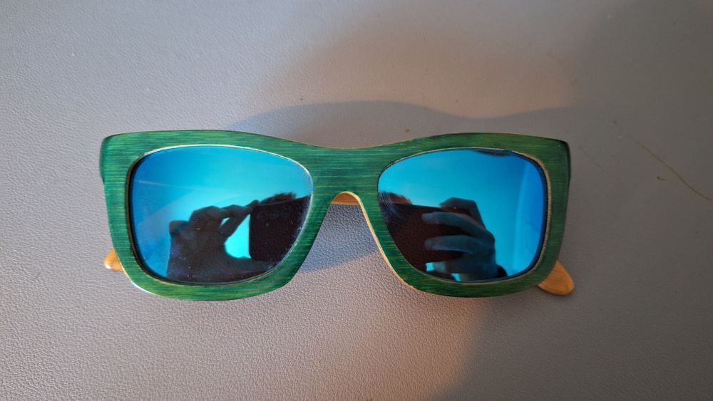 Óculos de sol bambu espelhados scog