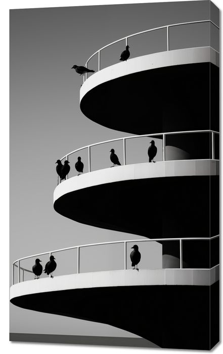 Obraz 60x100cm Krucze Odcienie