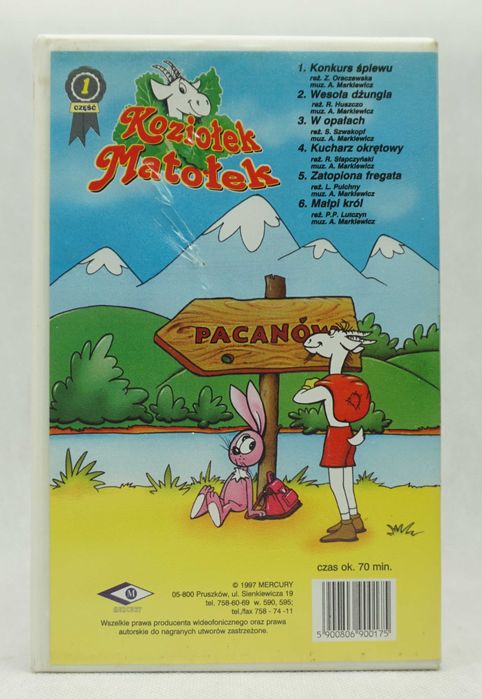 Kaseta Vhs Koziołek Matołek