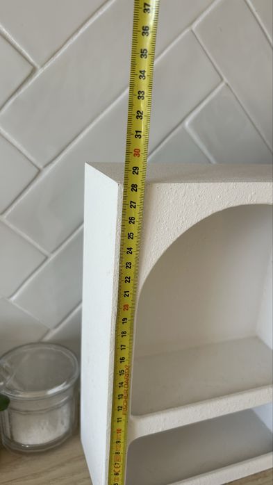 Estante / Nicho Decorativo Branco com Arcos