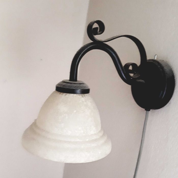 Żyrandol + kinkiet i lampka