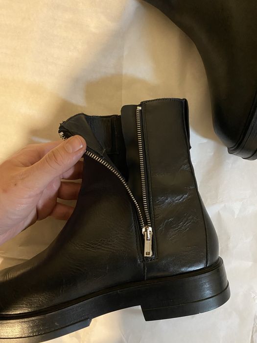 100%ШКІРА|Челсі ZARA|розмір:45(29-29,5cm)#our legacy camion boot/maison margiela ankle boot tabi mm6/diesel/gant/dr.martens/allsaints