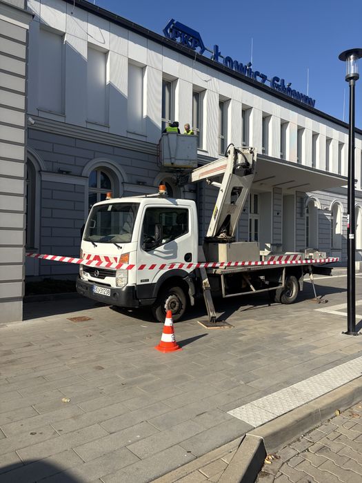 Podnośnik koszowy na busie wynajem